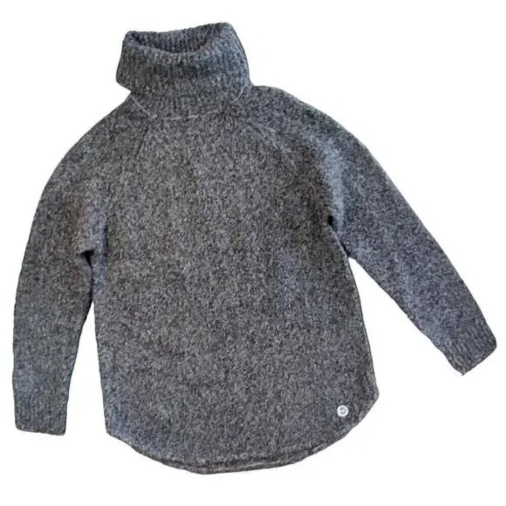MICHAEL Michael Kors Dark Gray Turtleneck Sweater Logo Pullover M NWOT